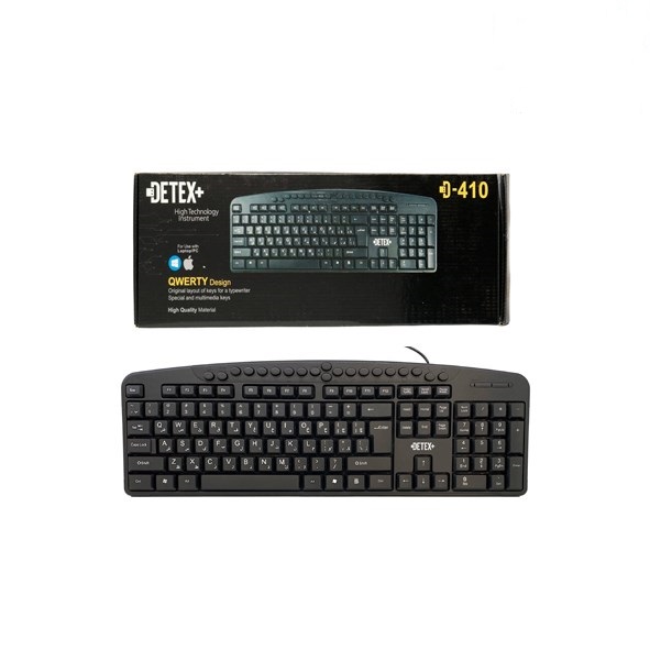 تصویر کيبورد سيم دار ديتکس DETEX-D410